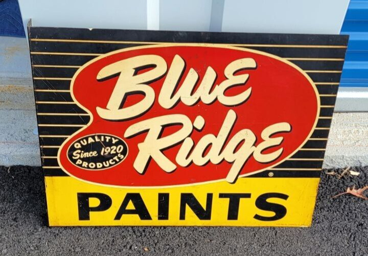 1961 Blue Ridge Paints Flange Sign 24\