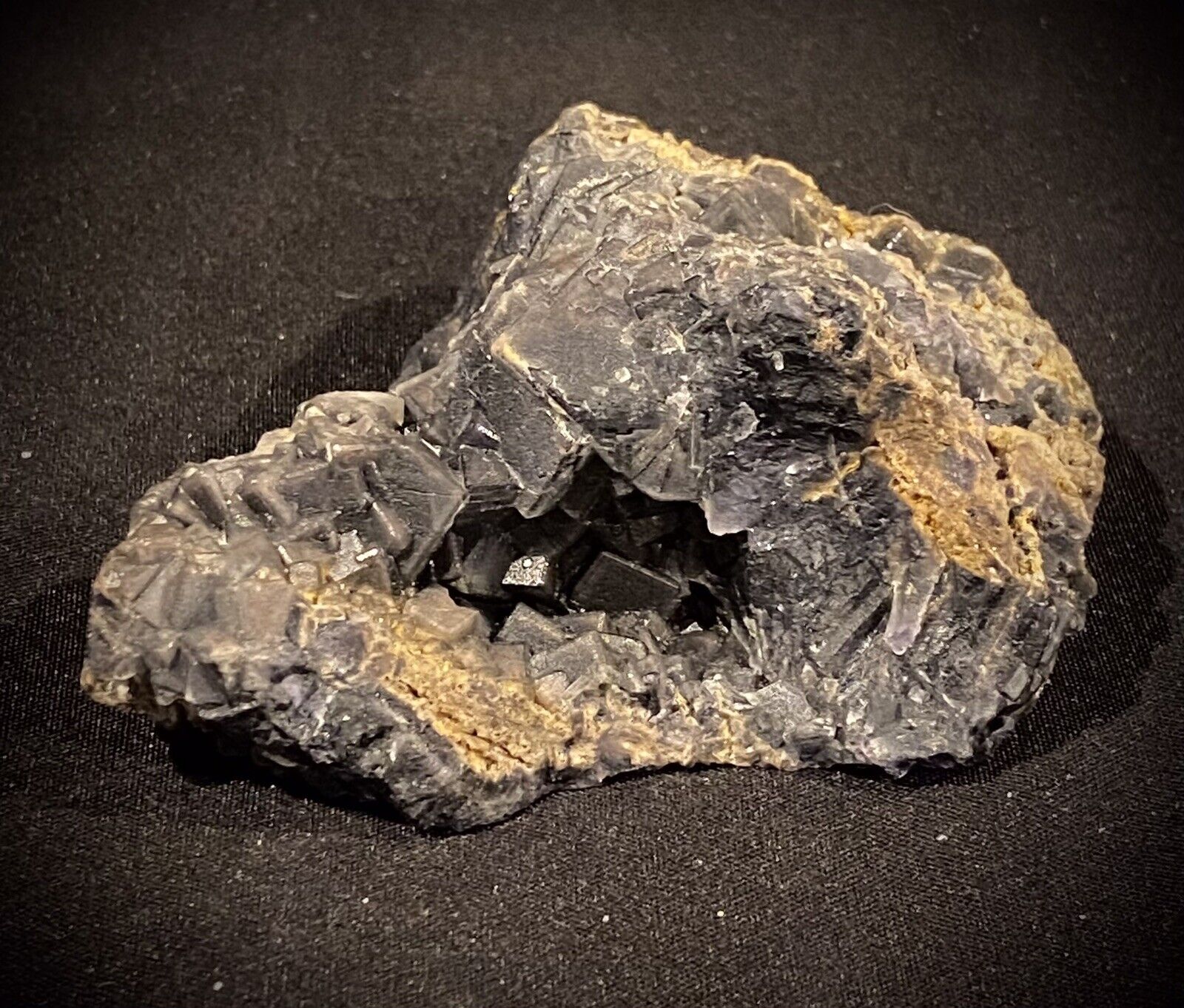 Black Rose Cubic Fluorite 159 Grams