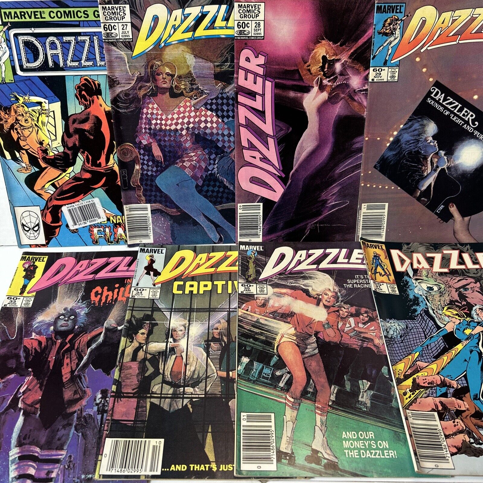 Marvel Dazzler #23 27 28 29 33 34 35 41 Thriller Tribute Cover Newsstands