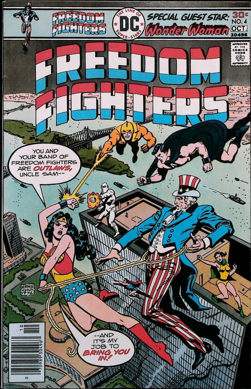 Freedom Fighters #4 Vol 1 (1976) *Wonder Woman Appearance* - Very Fine Range