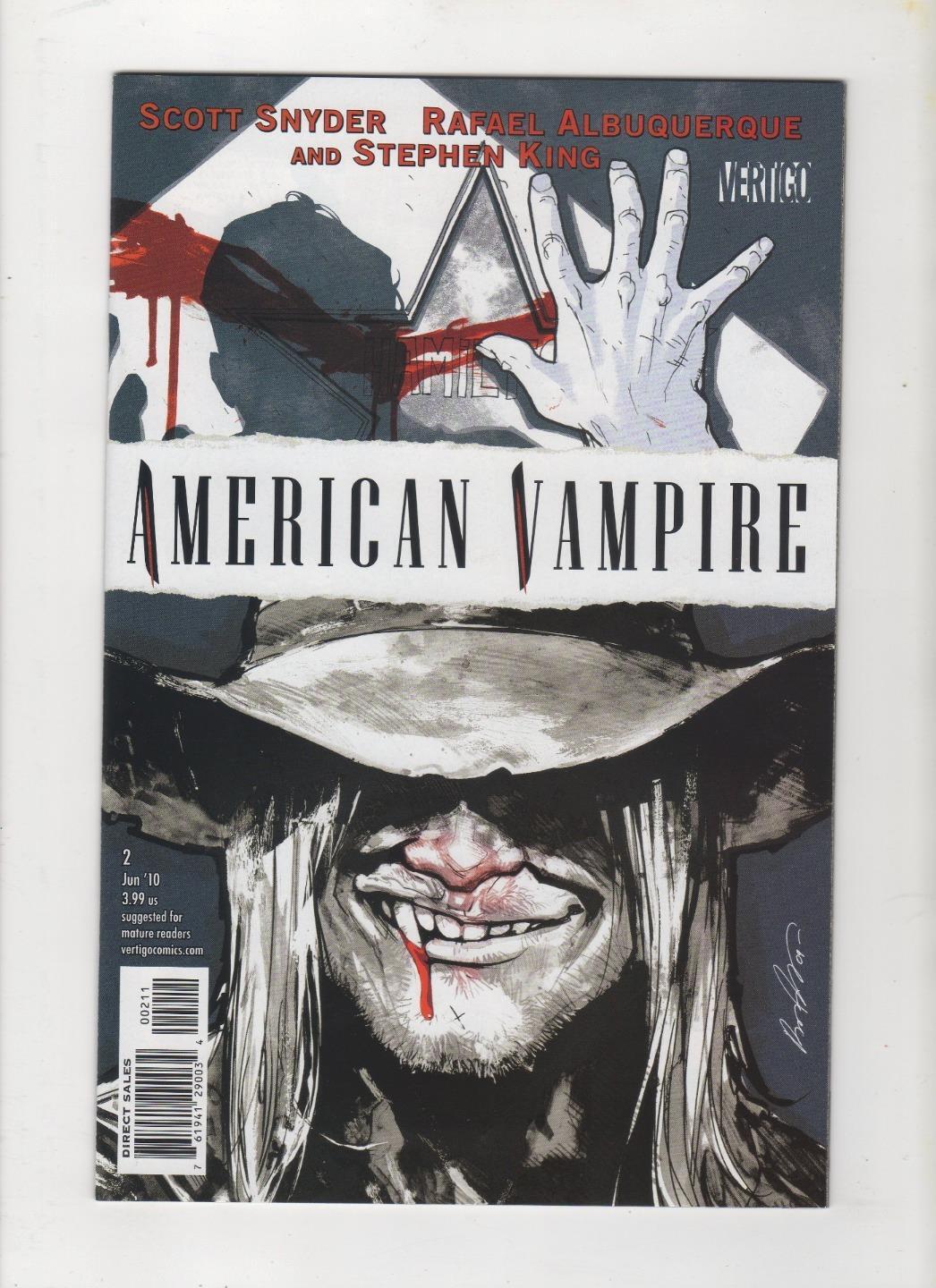 American Vampire #2, NM 9.4, 1st Print, 2010, Flat Rate Shipping-Use Cart, Scans