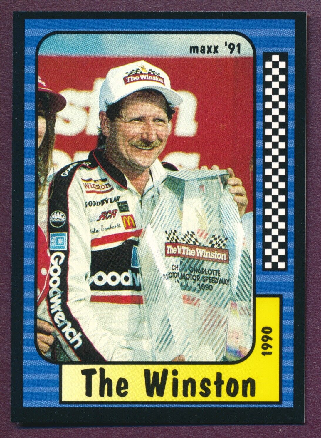 RIP Dale Earnhardt Sr 1991 Maxx Collection Winston #179/240 MINT NASCAR GOAT💙