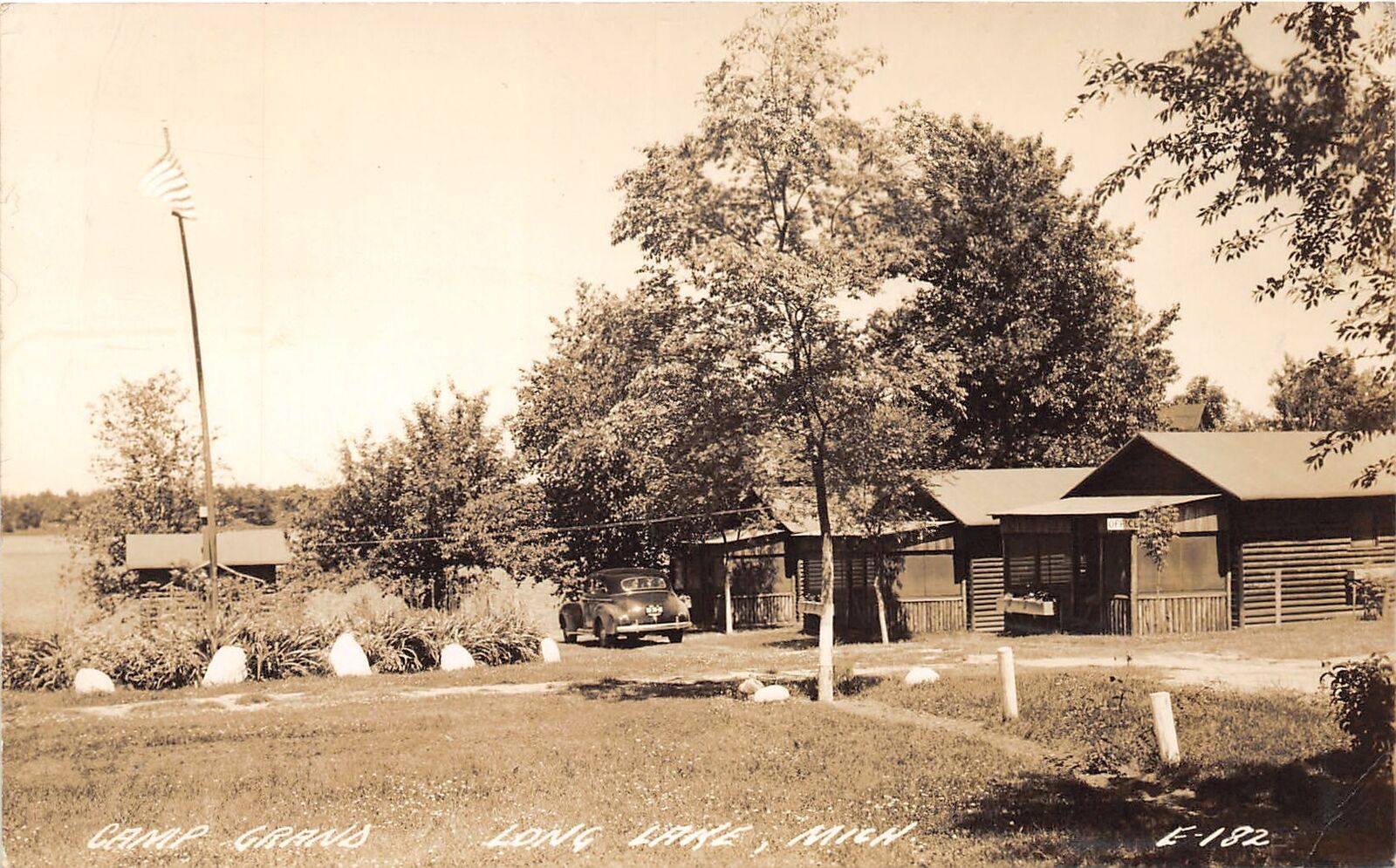 J63/ Long Lake Michigan RPPC Postcard c1940s-50s Camp Grand  55