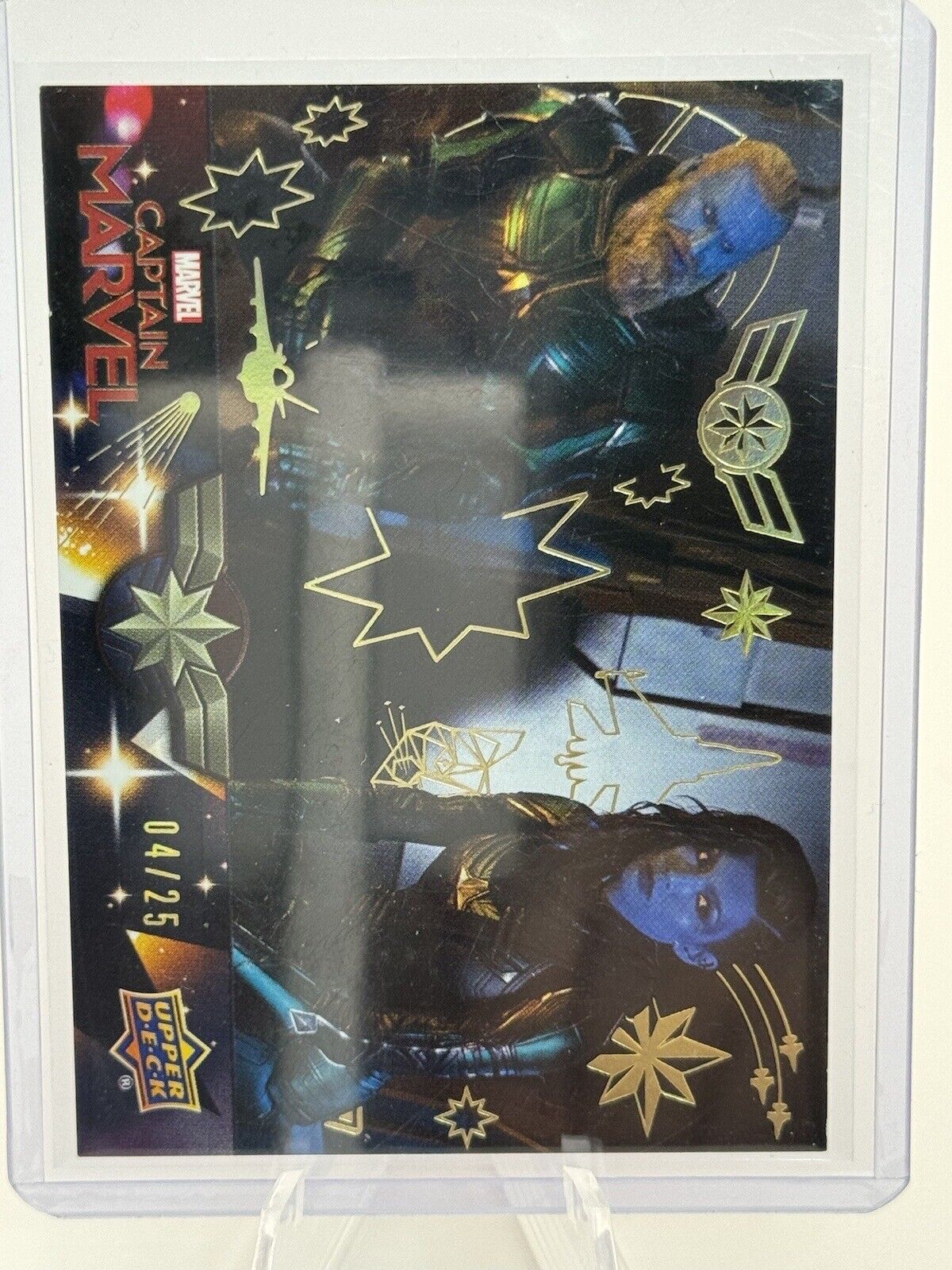 2020 UD Avengers Endgame & Captain Marvel Card #5 Starforce Prep Gold #’d /25