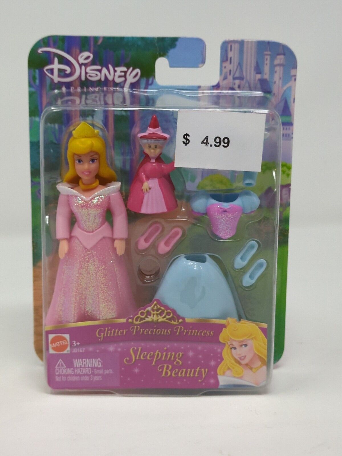 Disney Glitter Precious Princess Mattel Sleeping Beauty Aurora 