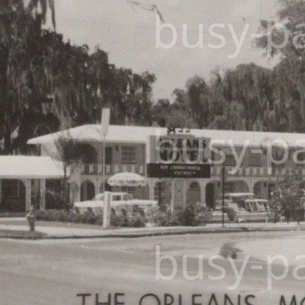 1950s RPPC The Orleans Motel Silver Springs Boulevard Ocala Florida Postcard