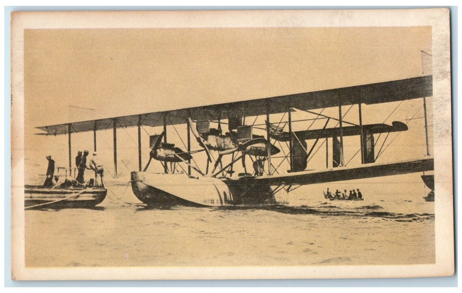 Curtiss NC-4 Airplane Crossing Atlantic Ocean Belongs US Navy Unposted Postcard