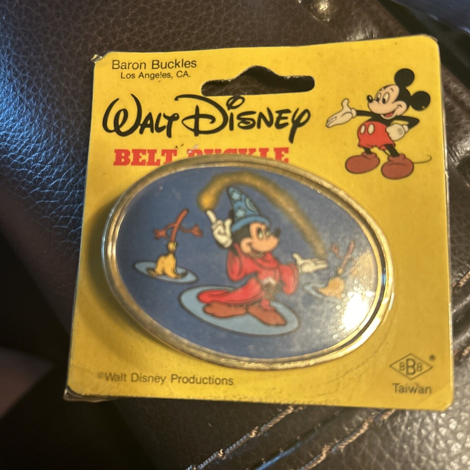 New Vintage Disney Mickey Belt Buckle Baron Buckles Walt Disney Productions