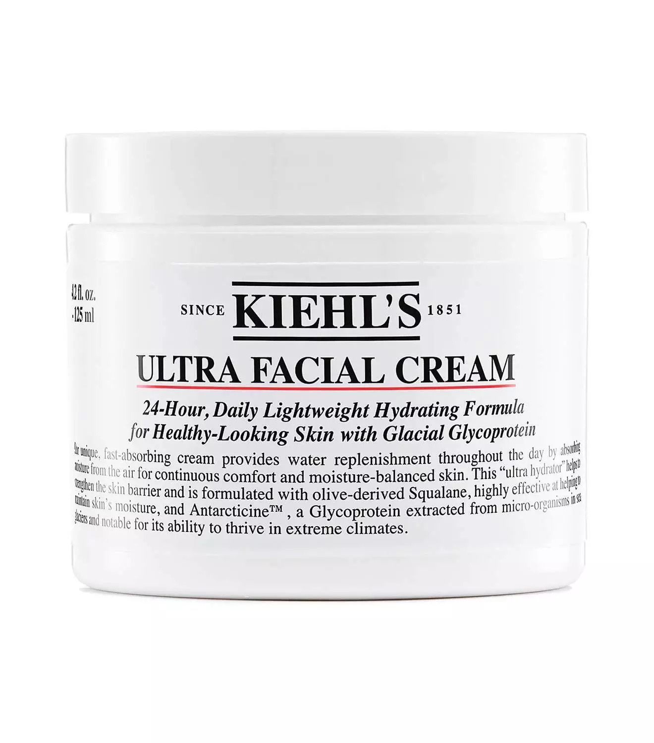 Kiehl\'s Ultra Facial Cream 4.2 oz /125 ml -Hydrating 100% Authentic -Brand New