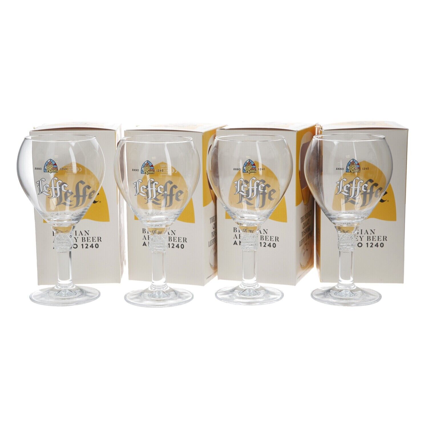 4 X  Leffe Ritzenhoff Cristal Beer Glasses 33cl Brand New. PARTY. BAR