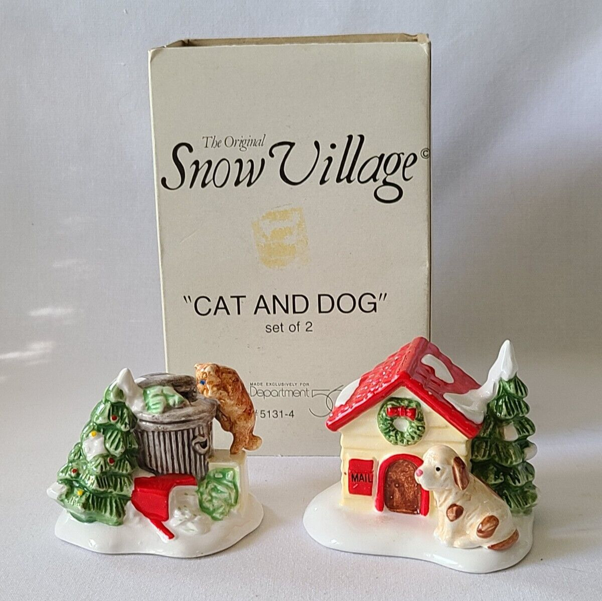 Dept. 56 Original Snow Village - Cat And Dog #56.51314