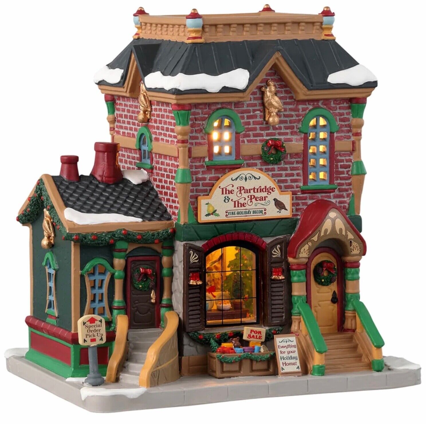 Lemax 2023 The Partridge And The Pear #35072 Brand New Lighted Building