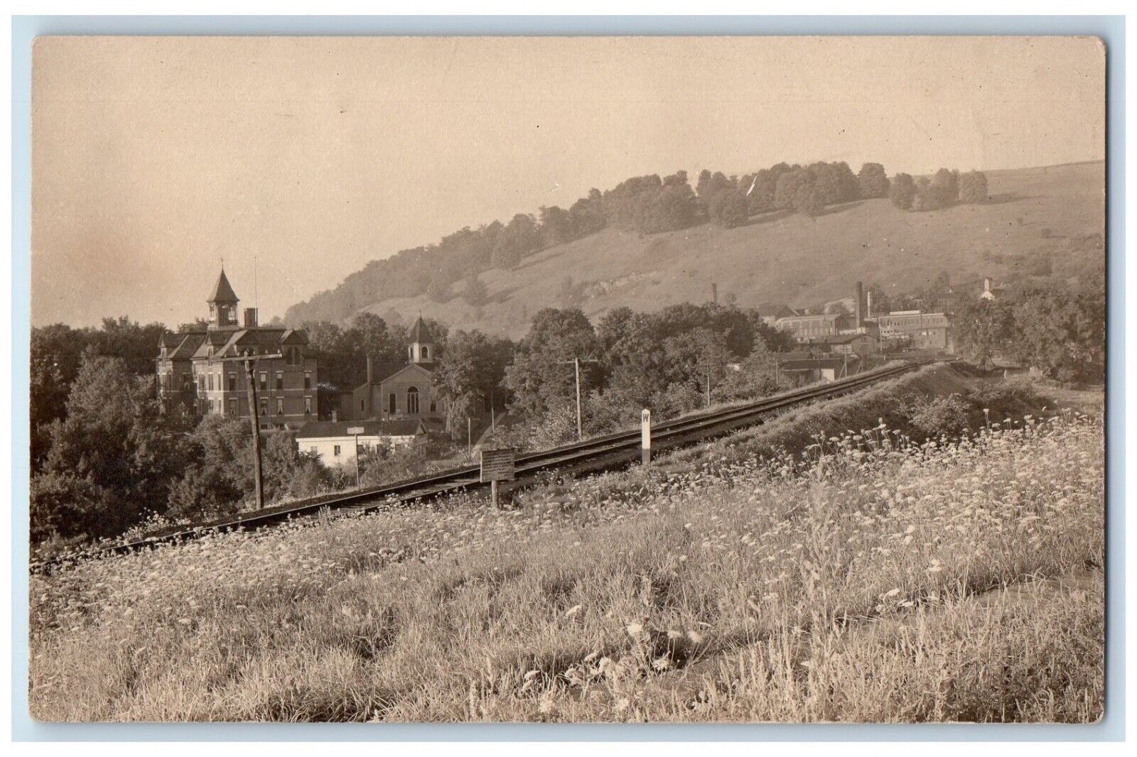 c1910\'s Erie Railroad Cattaraugus New York NY RPPC Photo Antique Postcard