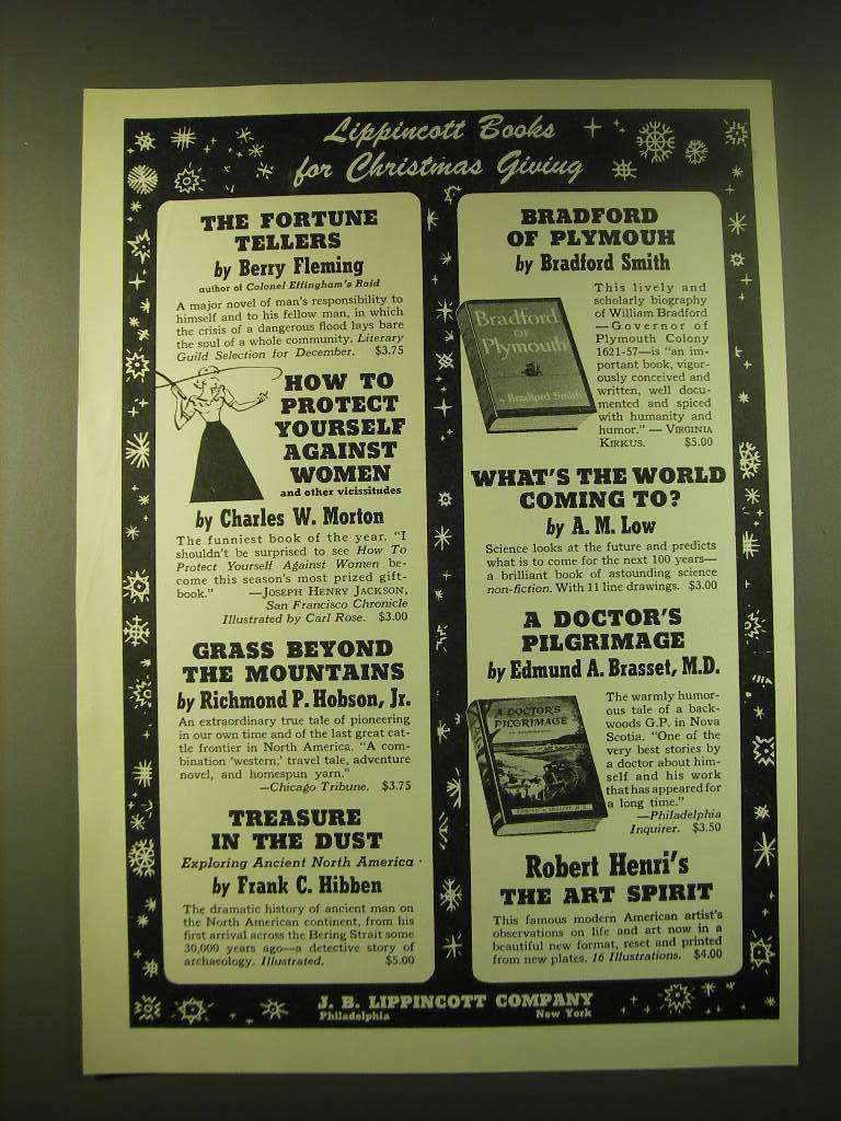 1951 J.B. Lippincott Ad - Lippincott Books for Christmas Giving