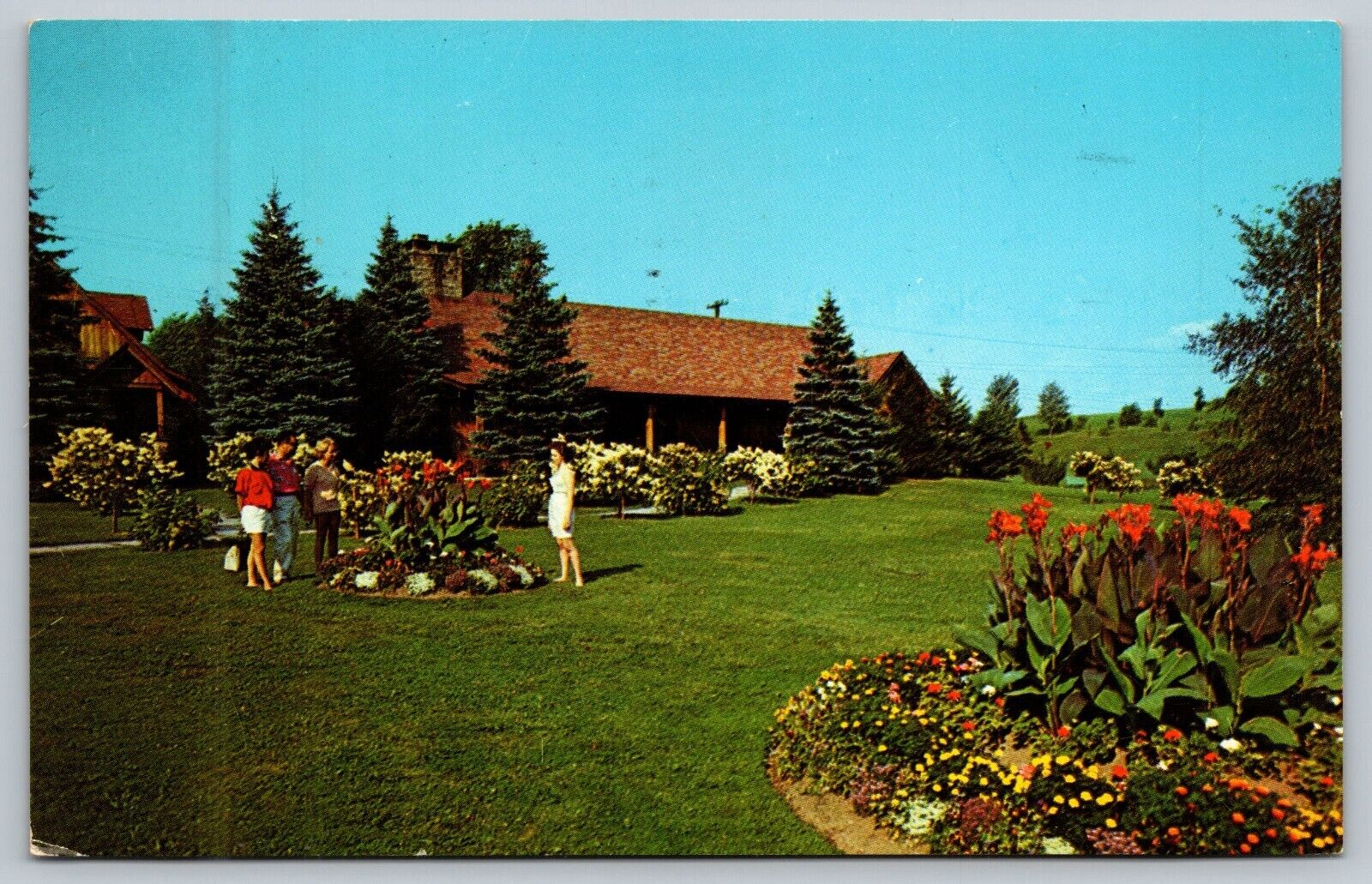 Grossinger NY-New York, Holiday Inn, Exterior, Vintage Postcard