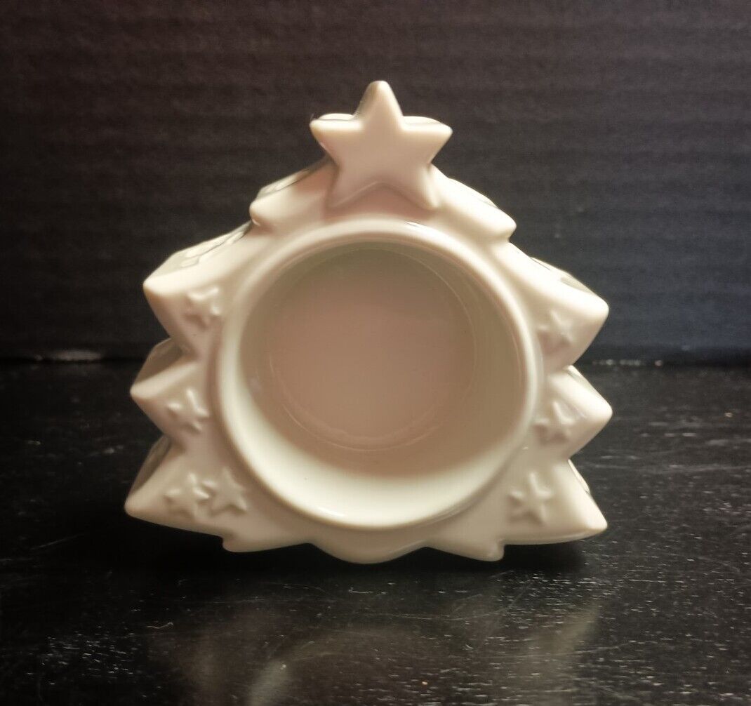 Lenox China Porcelain Christmas Tree Votive Candle Holder