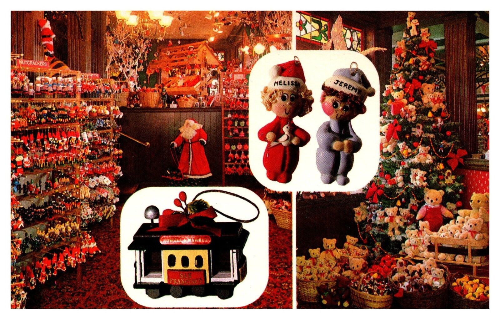 postcard S. Claus Christmas Wonderland Store San Fransisco Calif. 4160
