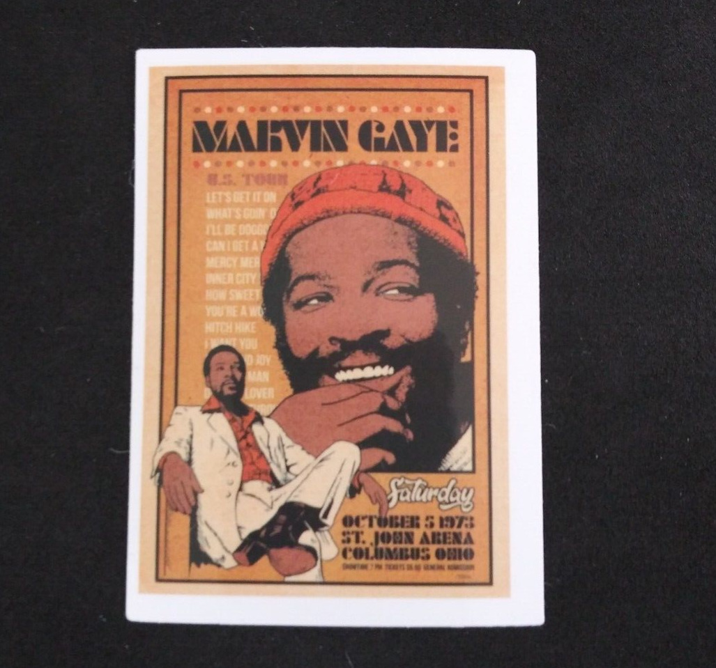 Marvin Gaye UA Tour Sticker 2 5/8\