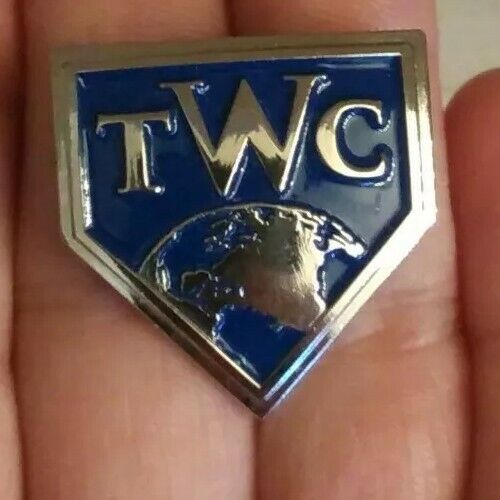 Team World Class TWC Silver Tone & Enamel Lapel Pin