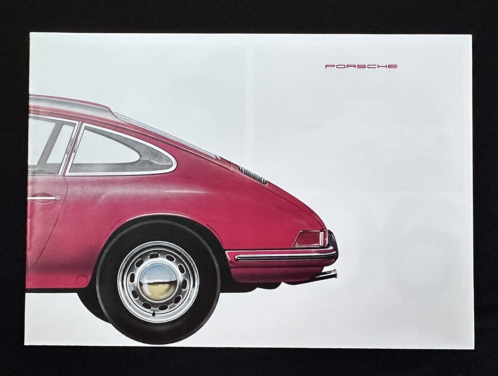 Original Porsche Type 901 2-Sided Foldout Dealer Poster Engine Specs 911