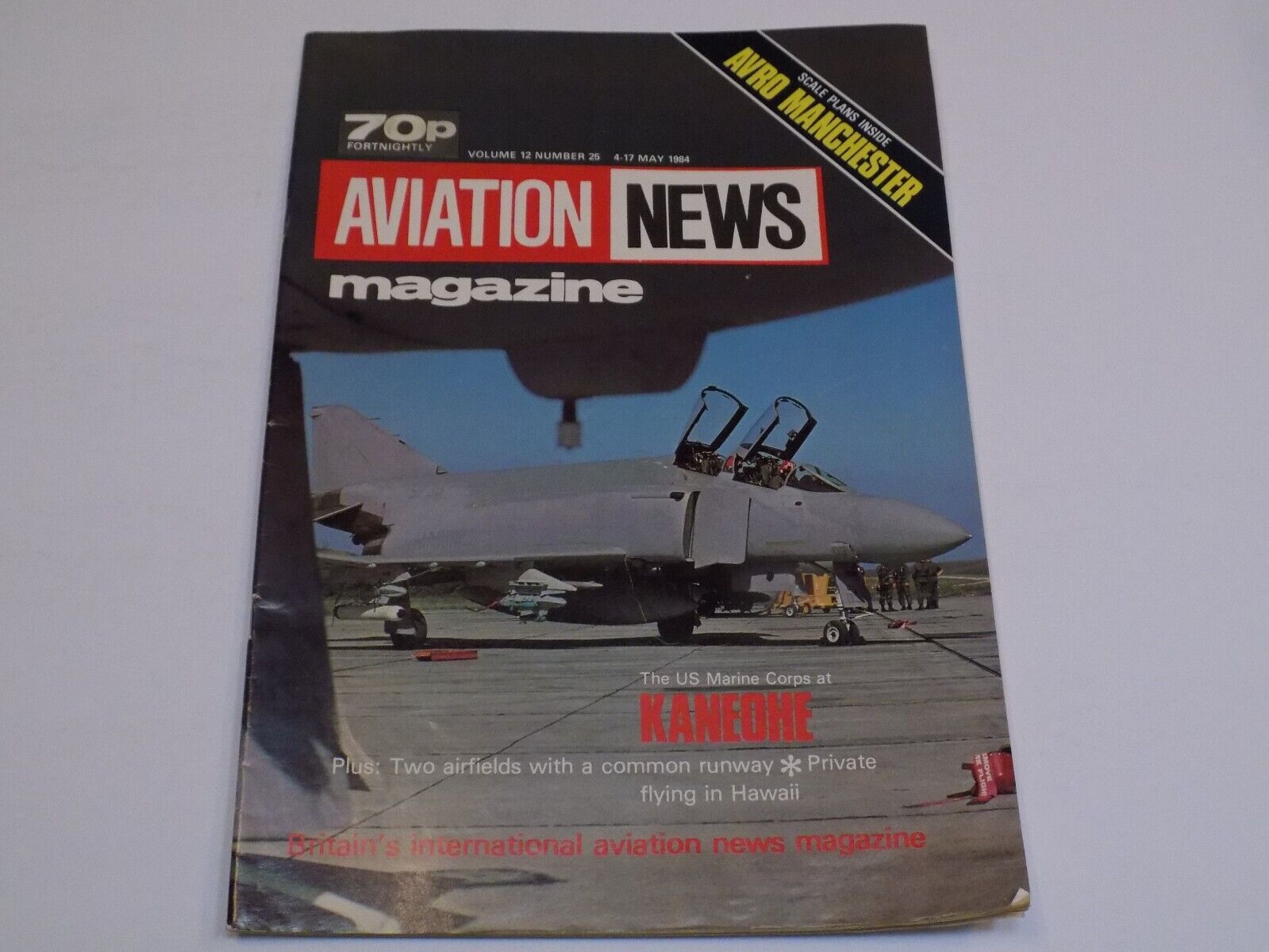 Aviation News Magazine May 1984 US Marine Corps Kaneohe Avro Manchester Hawaii