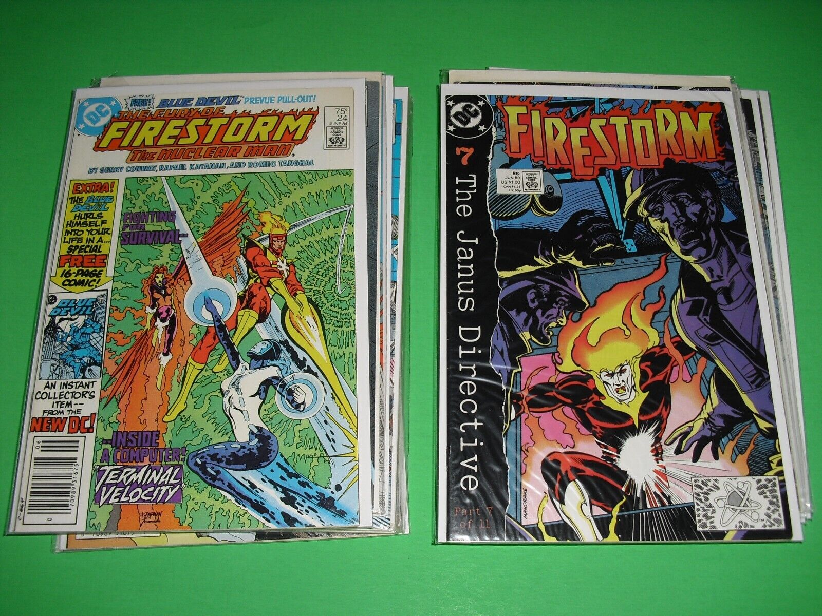 Lot 17 various Firestorm comics ranging from 24-100 most VF or better DC 1-100