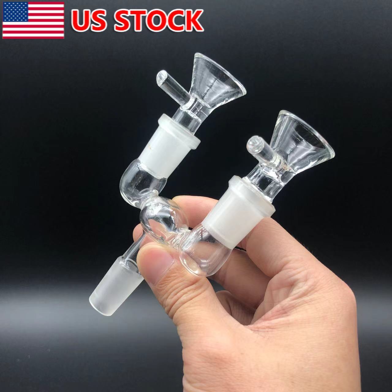 3Pcs/set Smoking Water Pipe 14mm Double Female Join Converter+Male slide Set New