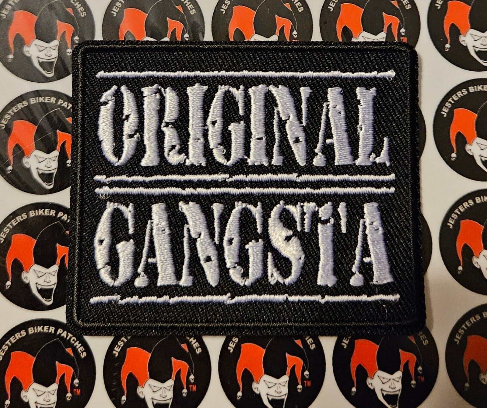Original Gangsta Embroidered Biker Patch