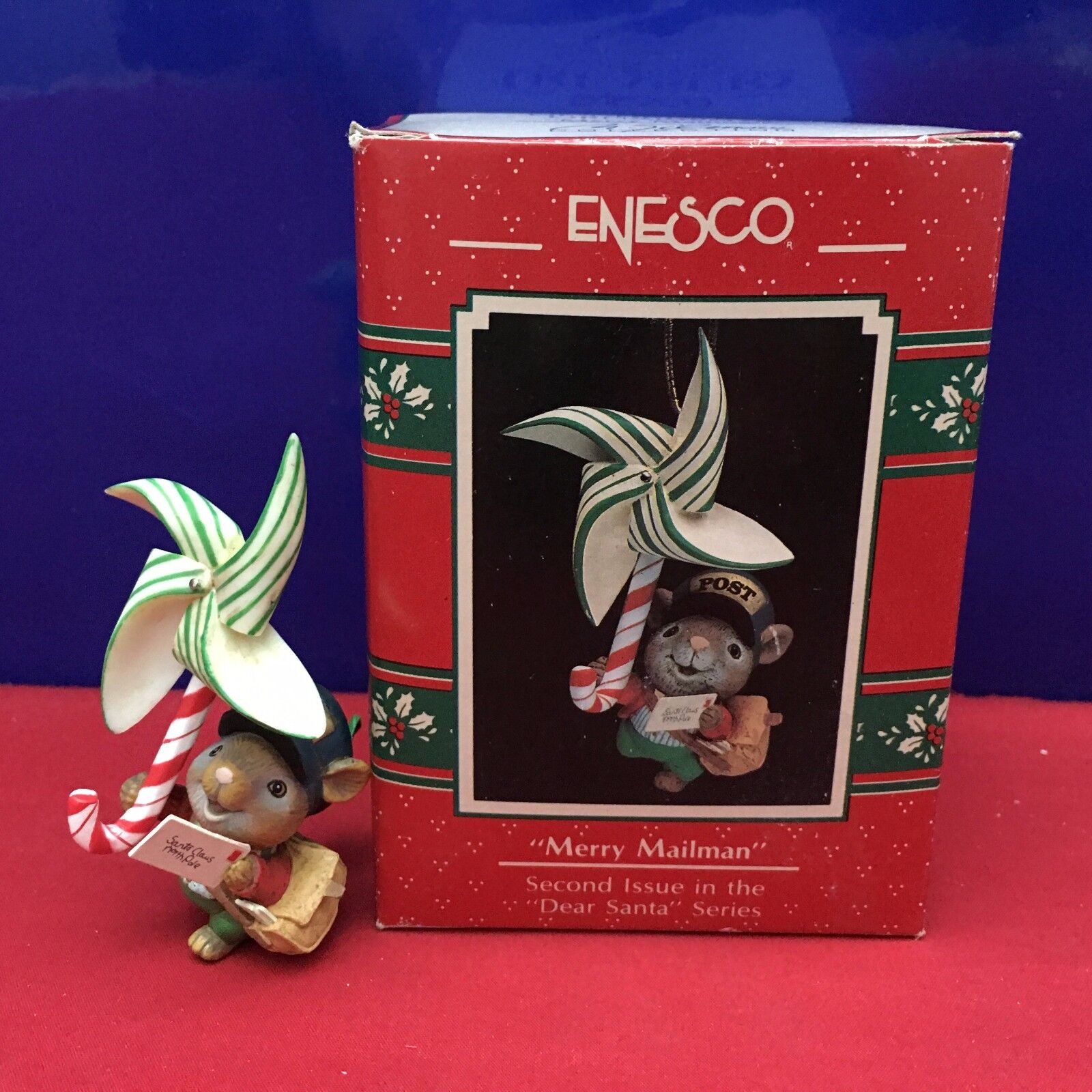 Enesco Treasury Ornament Merry Mailman Dear Santa Series 1990 E8