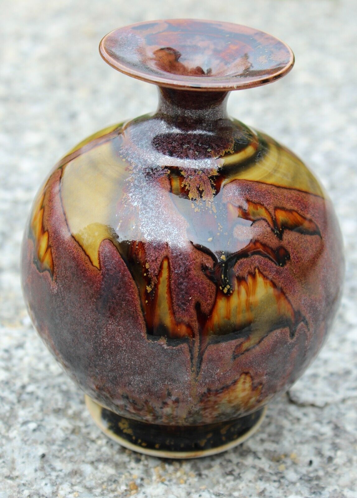 Vintage EDGECOMB POTTERY Vase FABULOUS GLAZE