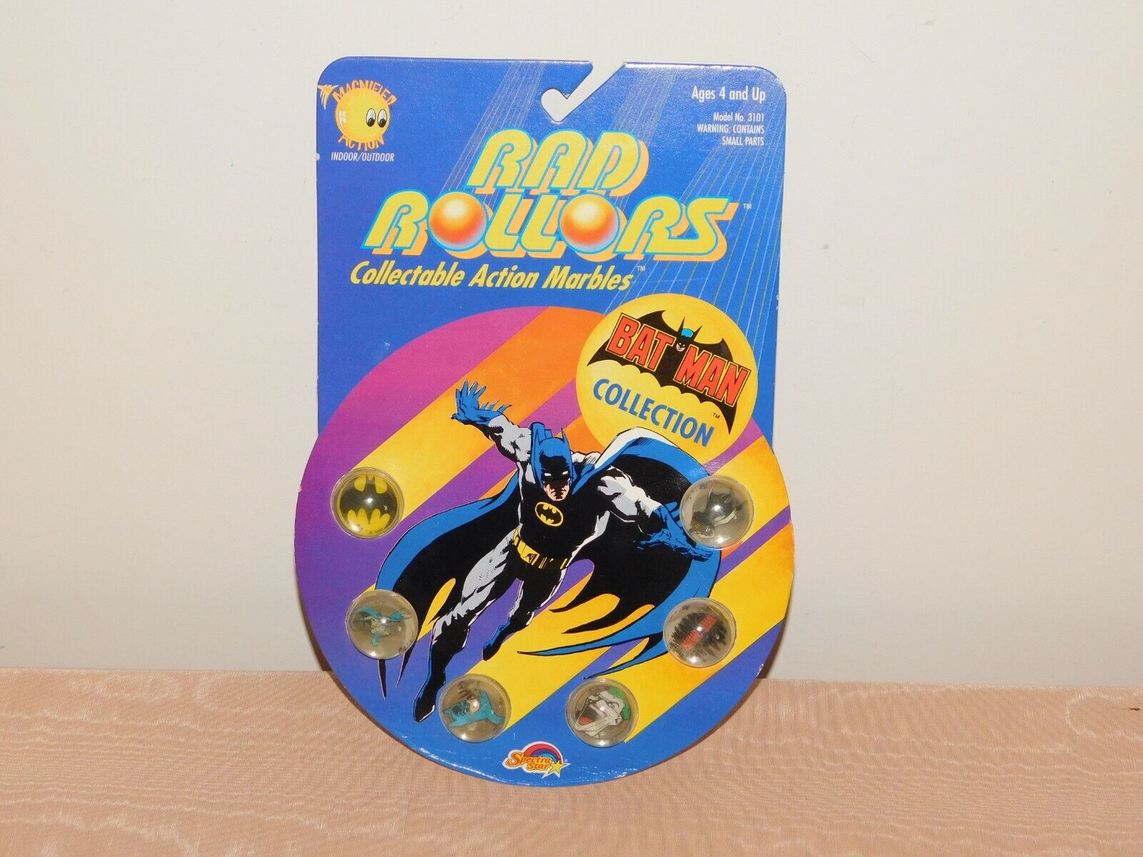 VINTAGE 1990 BATMAN COLLECTION RAD ROLLERS ACTION MARBLES NEW OLD STOCK 