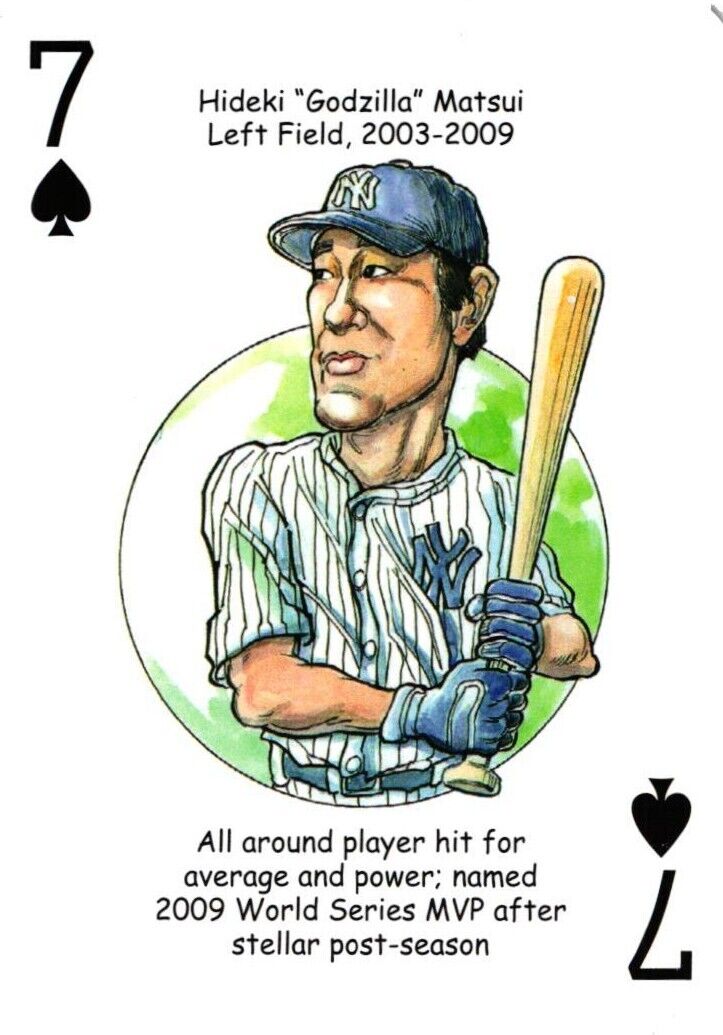 Hideki Matsui Left Field New York Yankees Single Swap Playing Card Edition 7