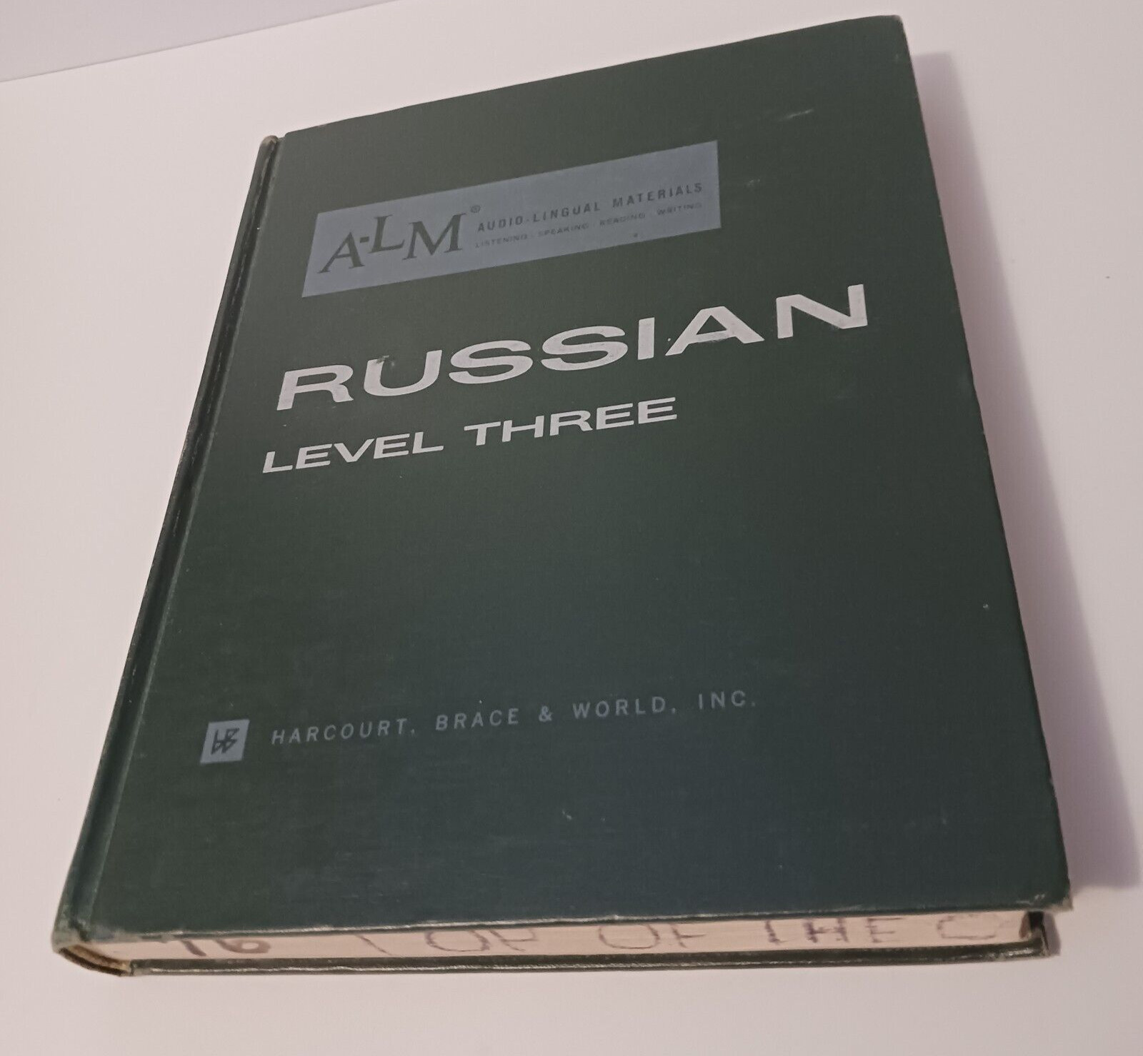 1965 ALM Russian Level 3 Modern Language Materials Center, BOOK Only, Ex-Library