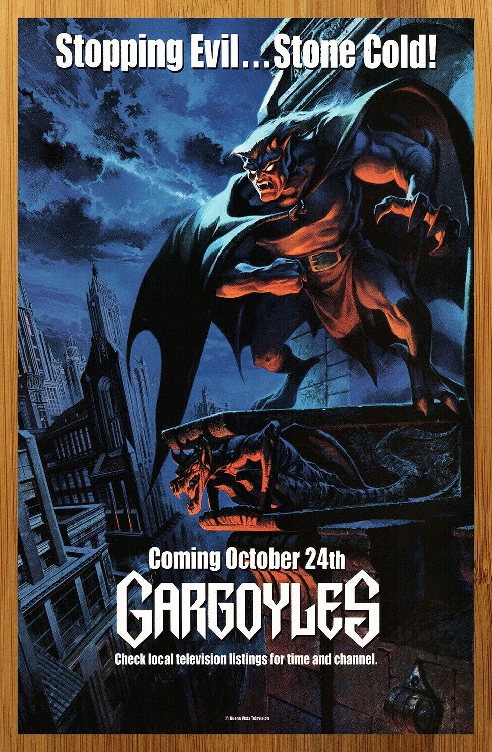 1994 Gargoyles TV Series Show Vintage Print Ad/Poster Disney Goliath Pop Art 90s
