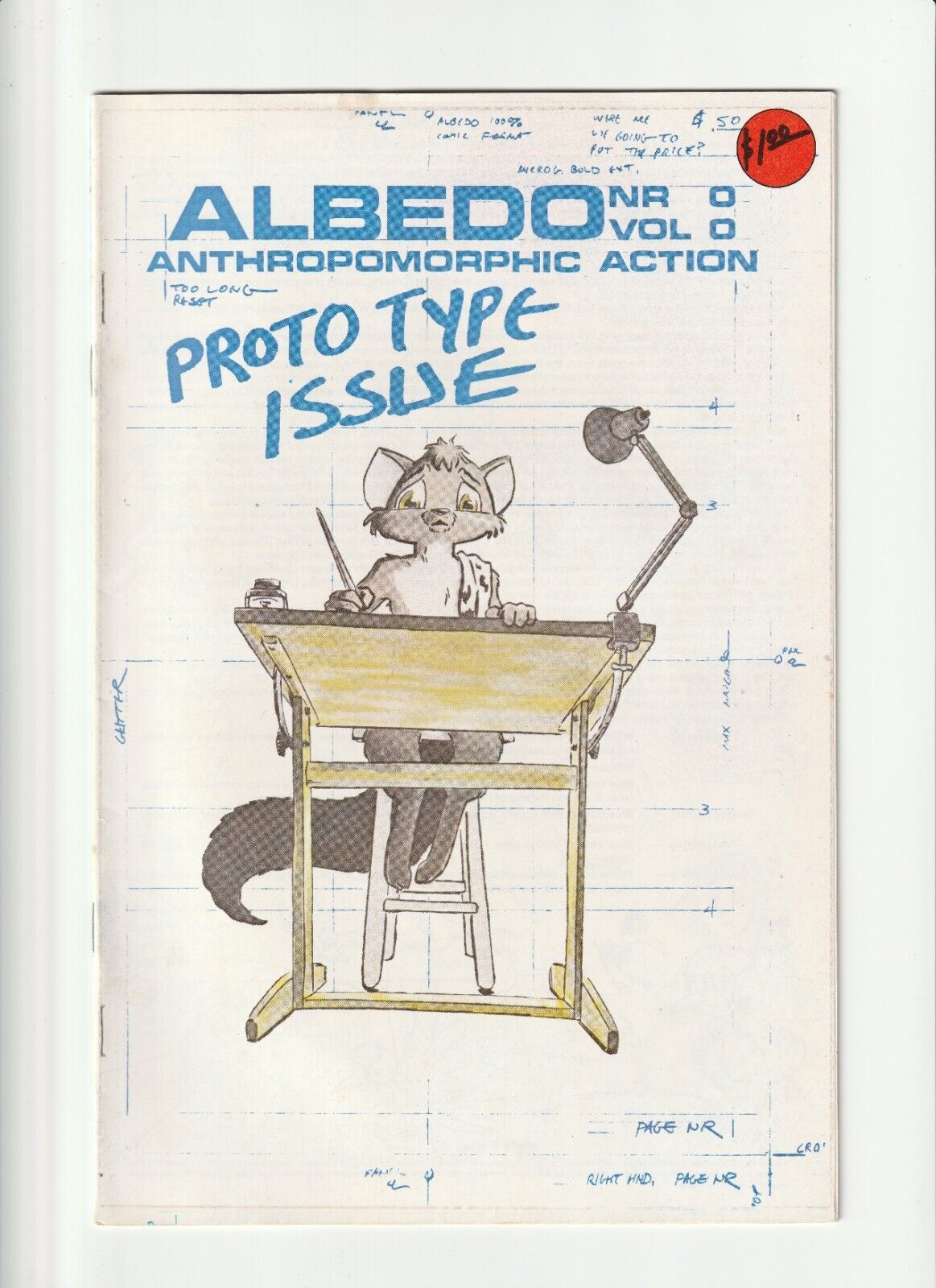 Albedo #0 The Prototype Issue Fourth Printing Variant 1986 Thoughts & Images F