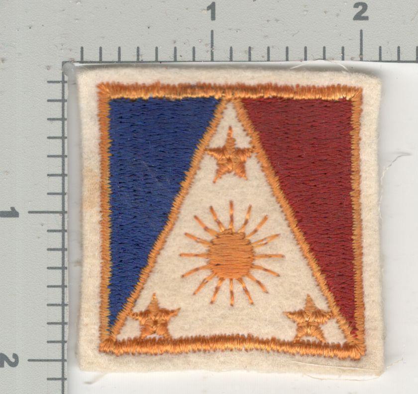 1945 Jeanette Sweet Collection Patch #157 2nd Filipino Unit