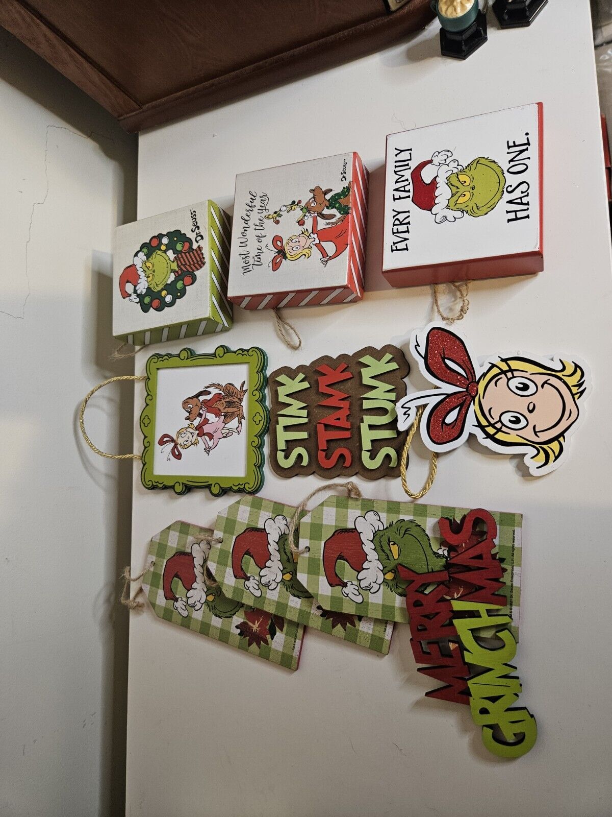 THE GRINCH 10 Pc Decor Lot Christmas Decoration Lot Hobby Lobby & More