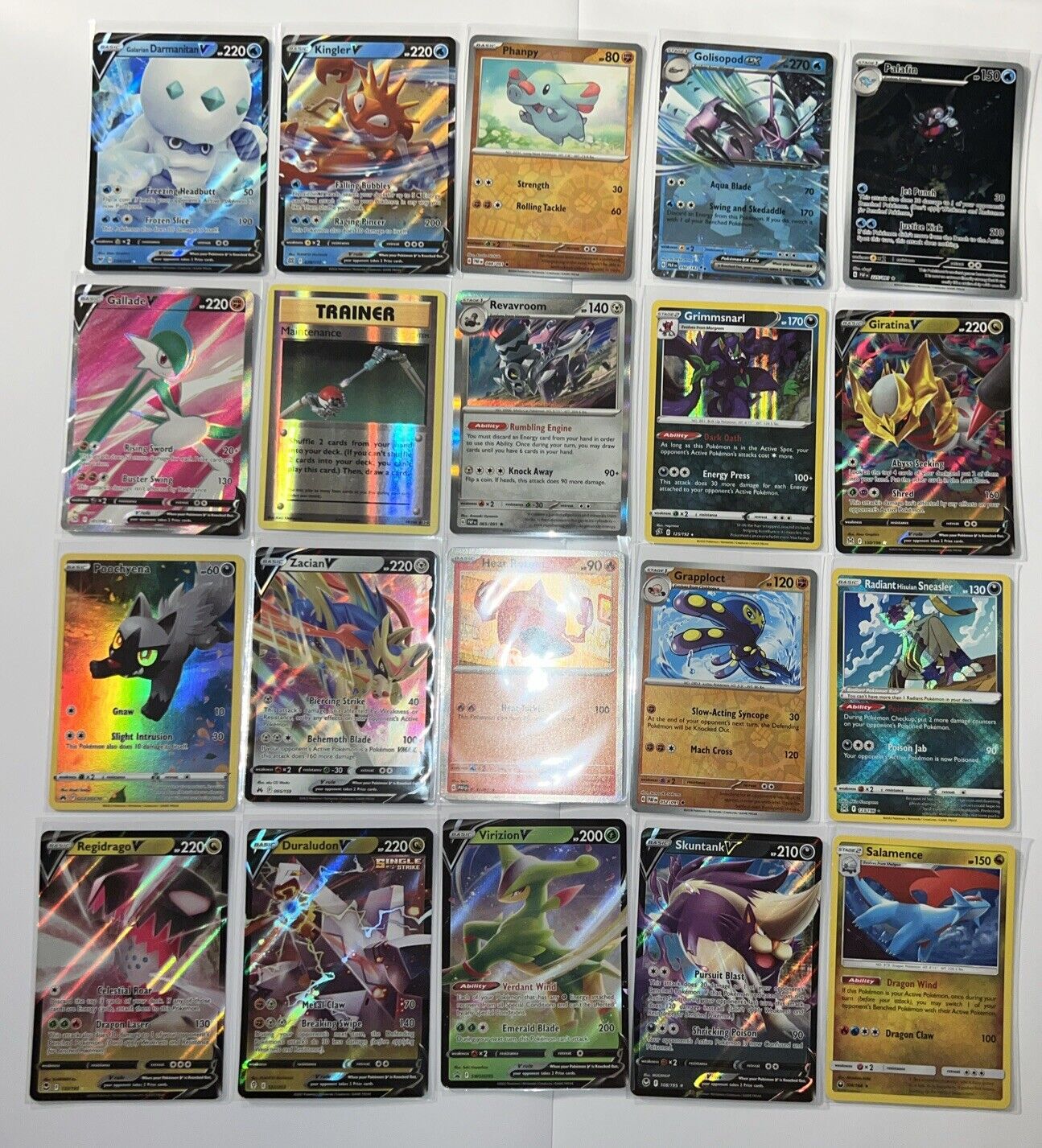 Lot Of 50 Pokémon Trading Cards Rares Holographics
