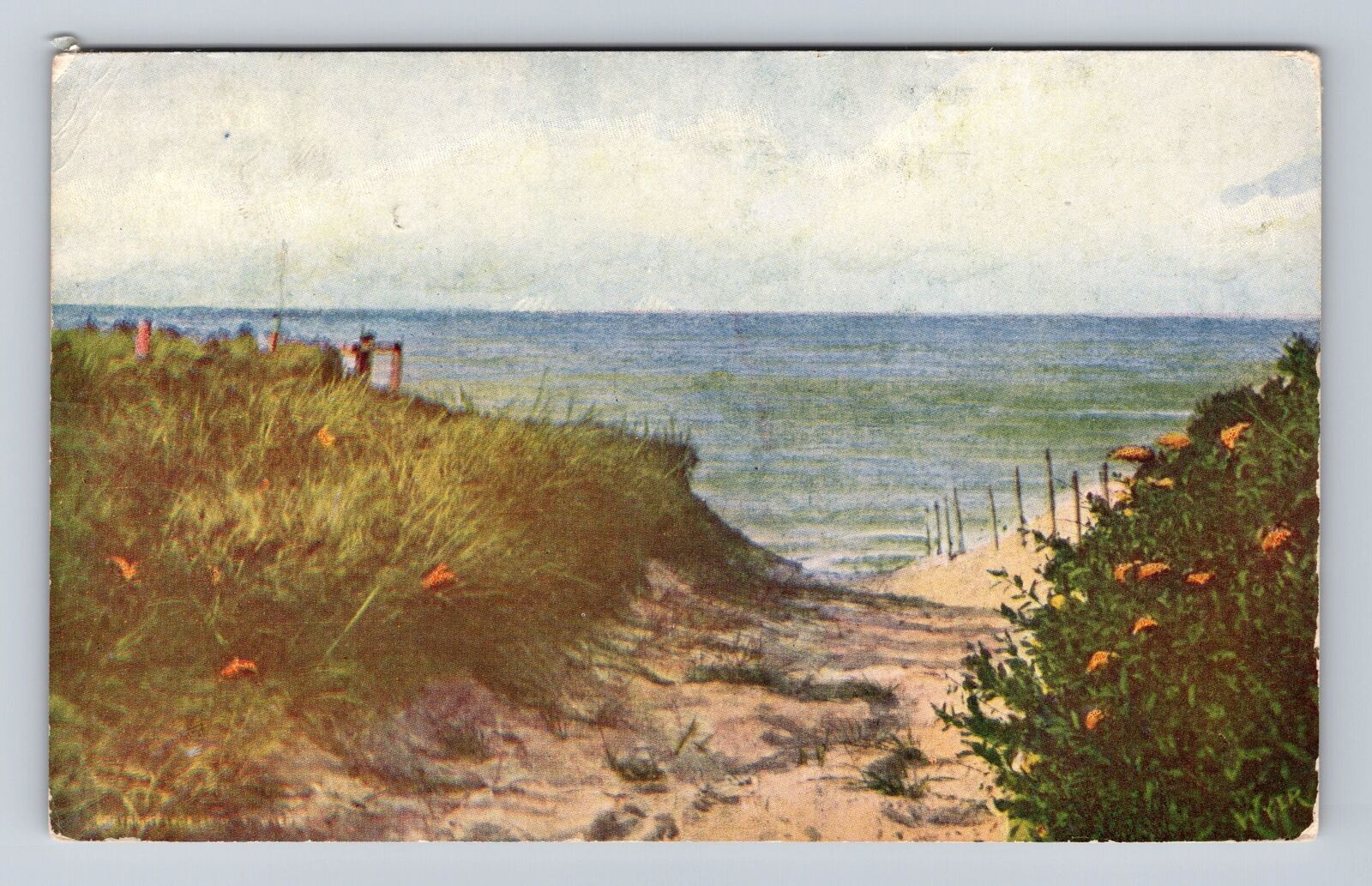 MA- Massachusetts, A Glimpse From North Cliff, Antique, Vintage c1912 Postcard