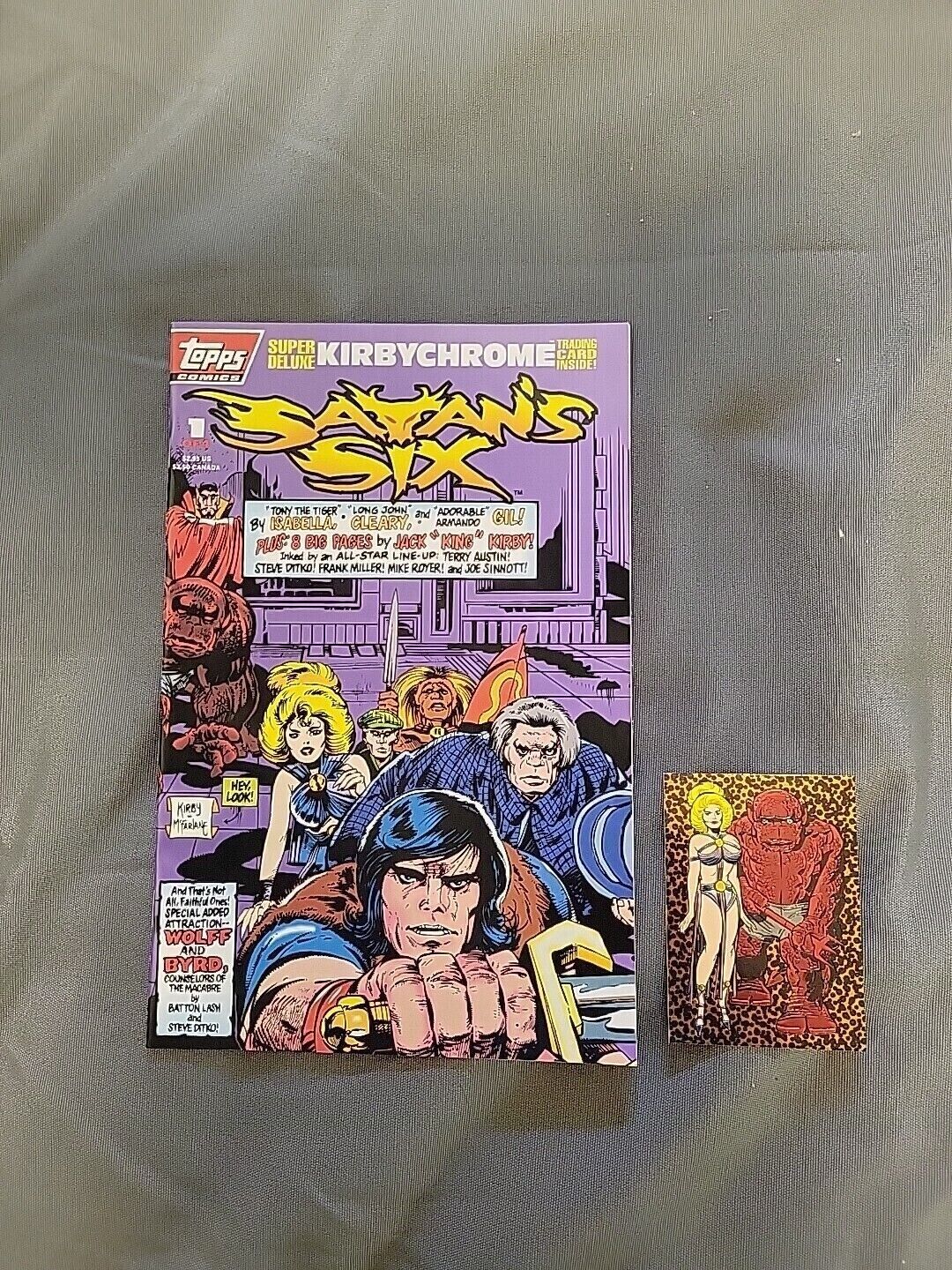 Satan\'s Six #1 (Apr 1993, Topps Comics) Jack Kirby/Todd McFarlane Includes Card
