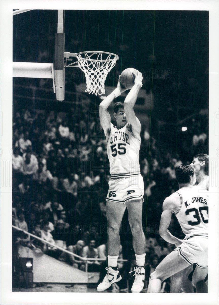 1987 Press Photo Purdue Boilermakers Basketball Steve Scheffier - snb14979