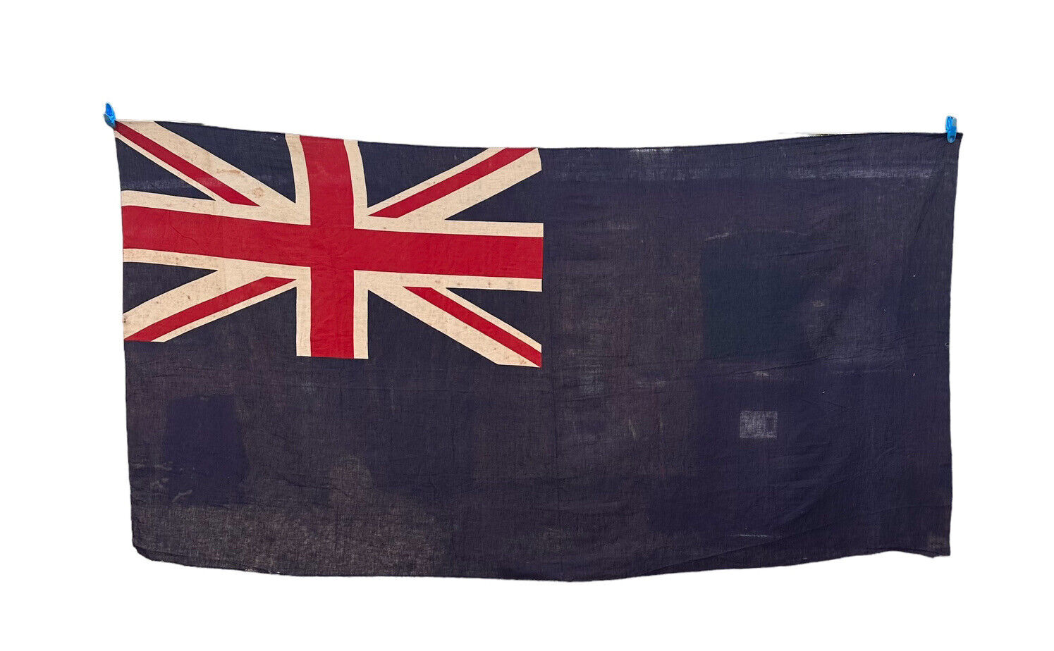 RARE British Royal Navy Blue Ensign Flag LARGE  Union Jack 88” By 46”