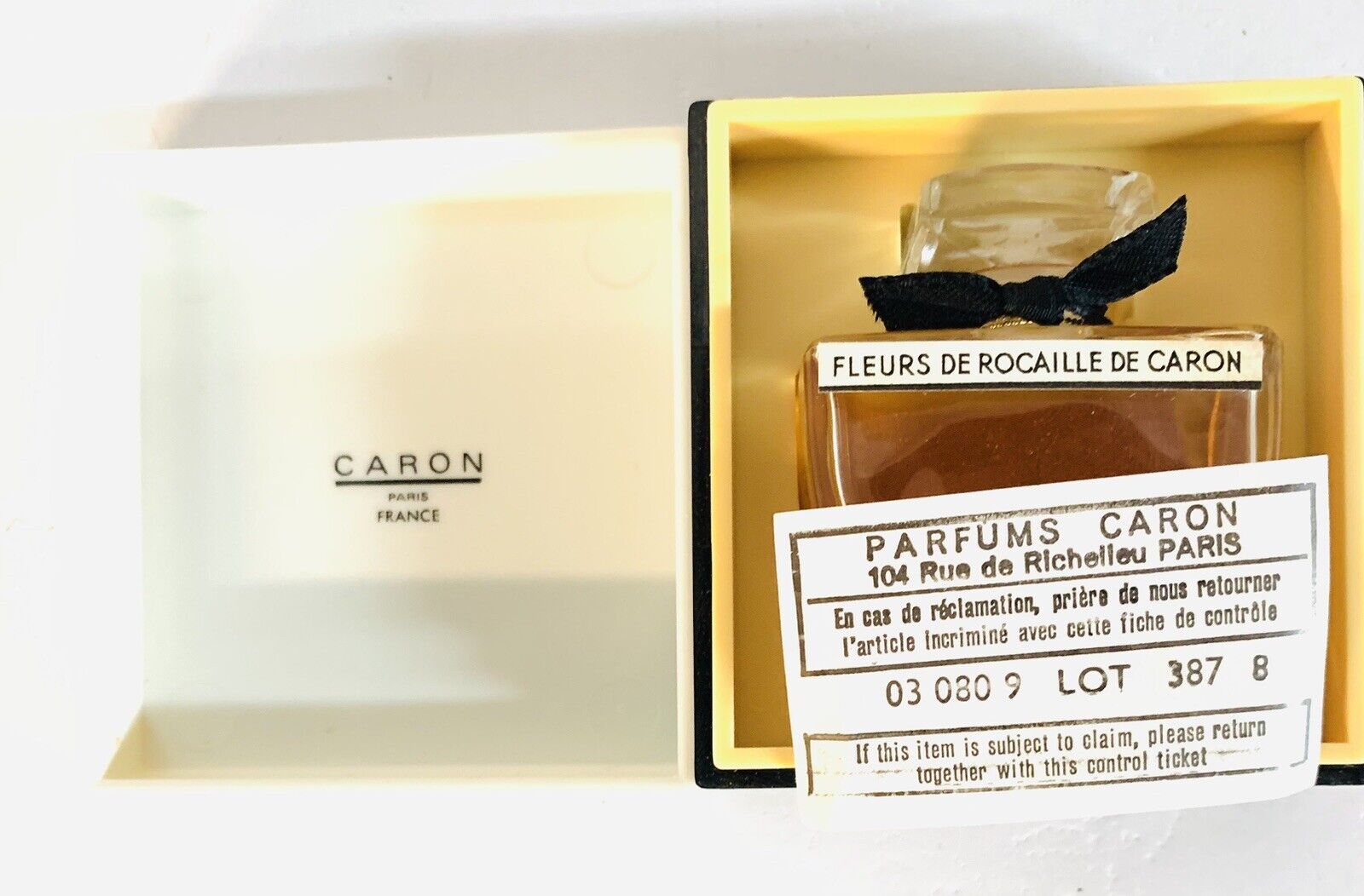 Vintage Caron Fleurs de Rocaille Parfum  Perfume 15 ml Made In France