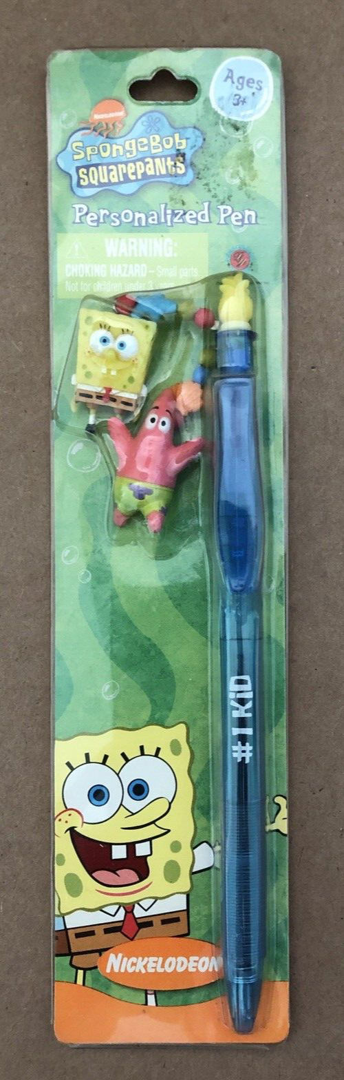 2003 Nickelodeon SPONGEBOB SQUAREPANTS Personalized Pen UNOPENED Patrick