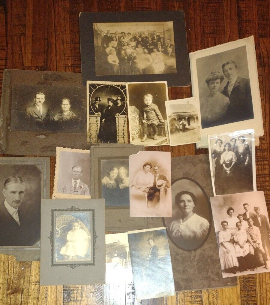 Lot of 16 Circa 1890s Victorian Cabinet Card Photo CDV Idaho Women Portraits etc