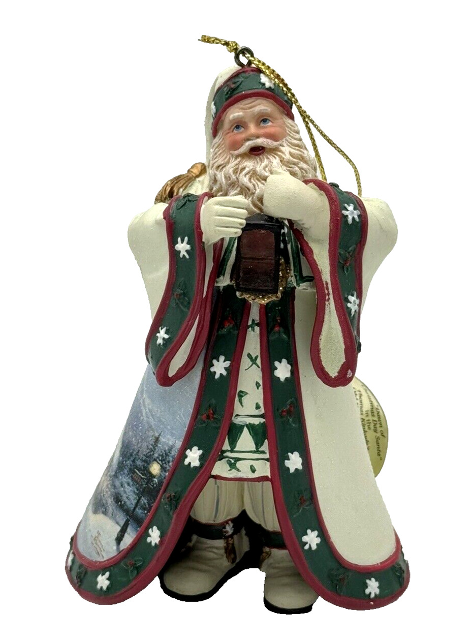 Thomas Kinkade Old World Santas DAWN OF CHRISTMAS DAY Ceramic Ornament 4.5\
