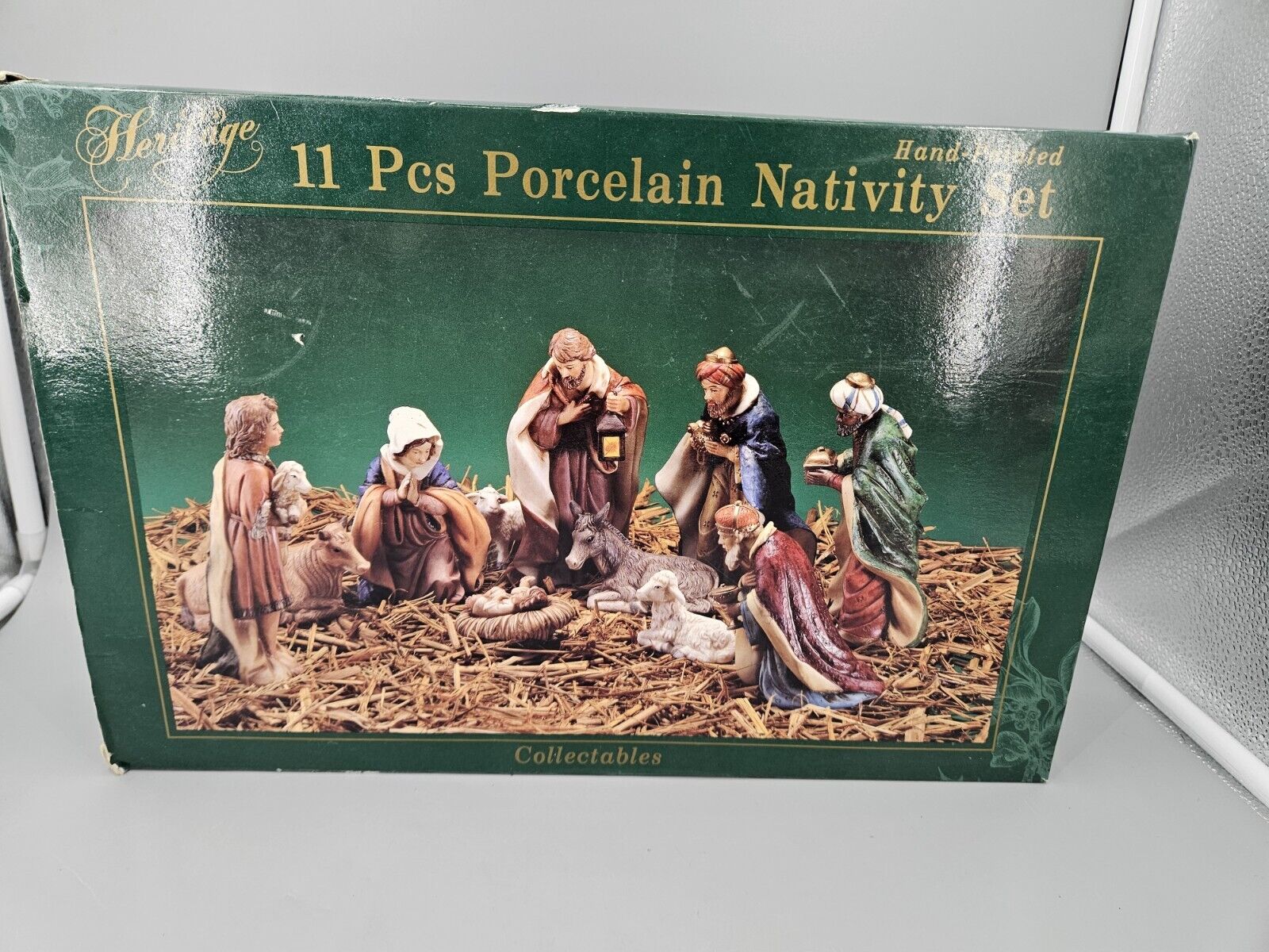 VINTAGE COLLECTORS CHOICE O'WELL HERITAGE PORCELAIN NATIVITY SCENE 11 PIECE