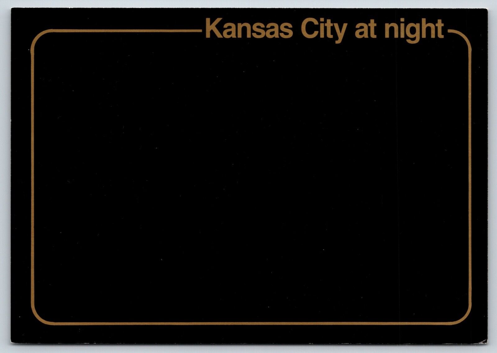 Postcard Kansas City at night H8