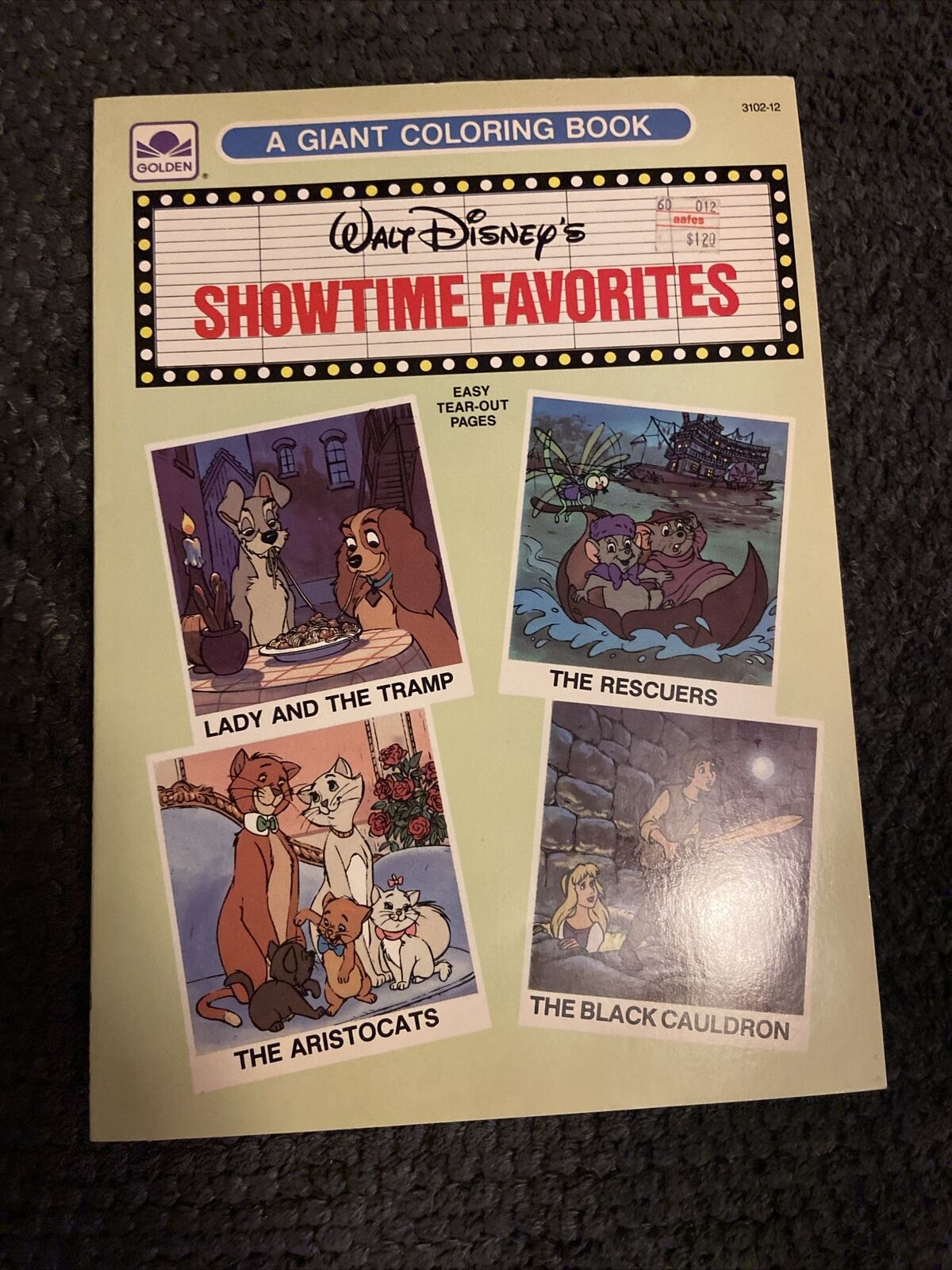 Vintage 1985 Golden A Giant Coloring Book Disney’s Showtime Favorites