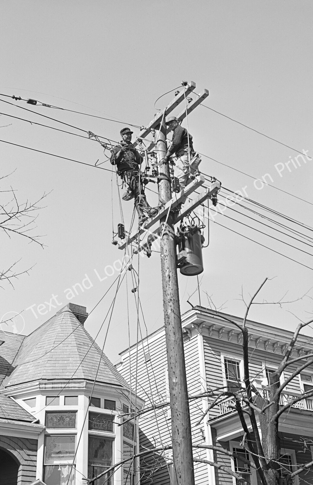 1941 Linemen, Newport News, Virginia Vintage Old Photo 11\